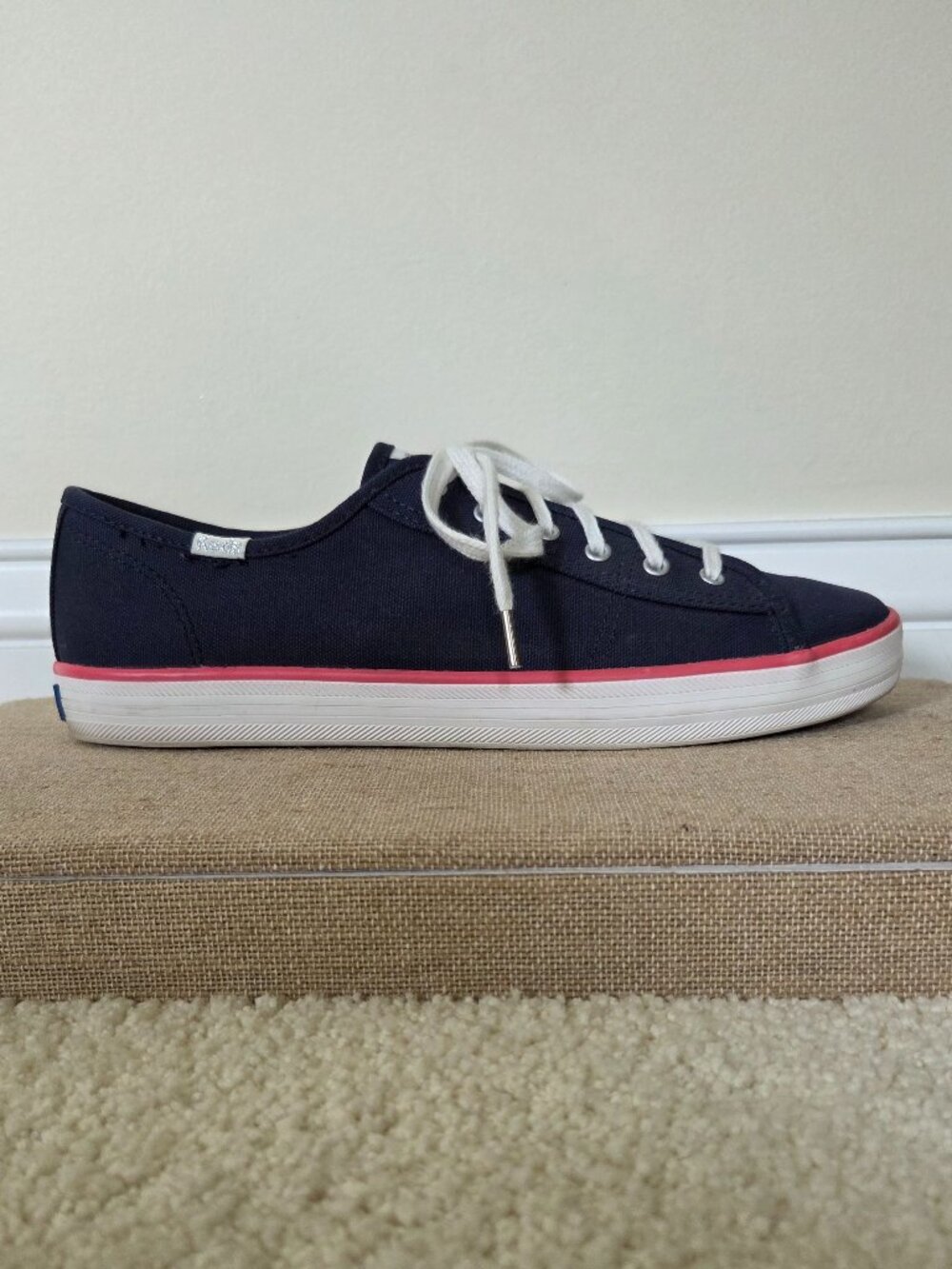 Keds x Elizabeth and James Navy Pink Canvas Sneakers